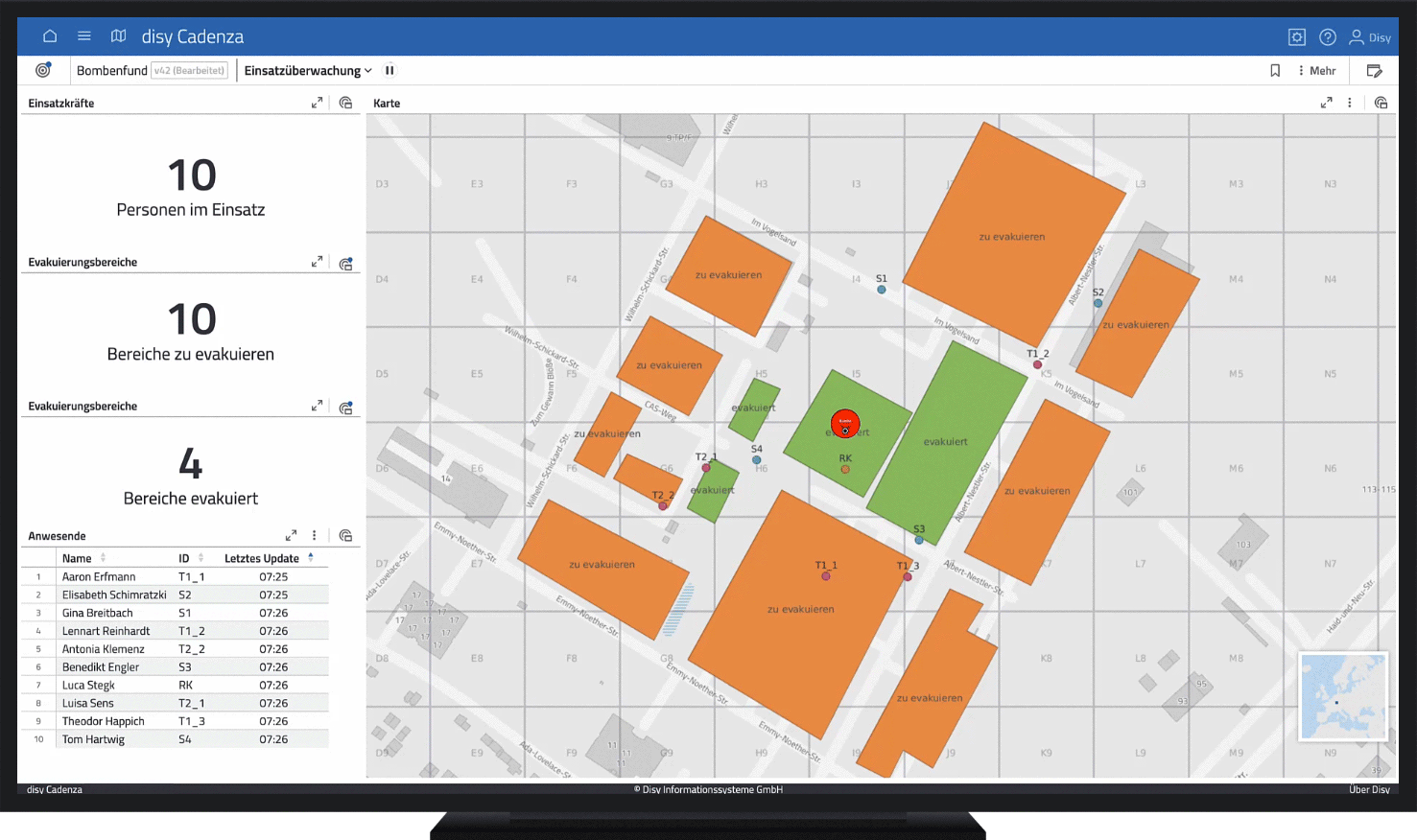 Live-Modus in der Datenanalyse-Software disy Cadenza aktivieren.