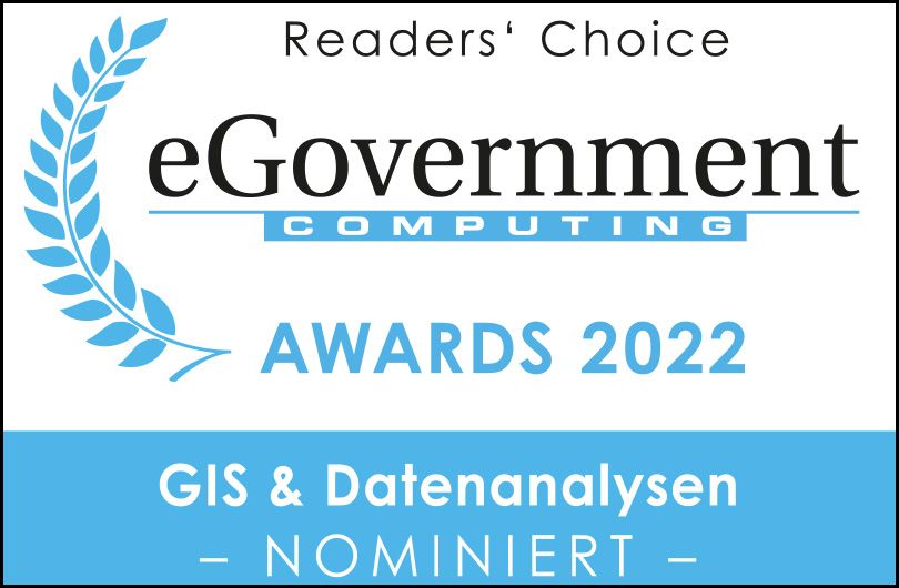 eGovernment Computing nominiert Disy für Readers' Choice Awards 2022