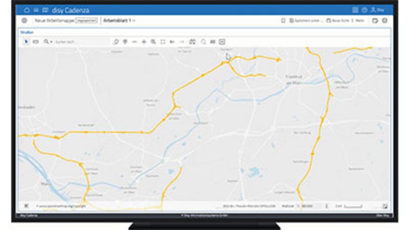 Linienerfassung mit Snapping in der Datenanalyse-Software disy Cadenza nutzen.