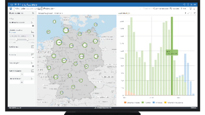 Relevantes bei der Analyse in der Datenanalyse-Software disy Cadenza hervorheben.