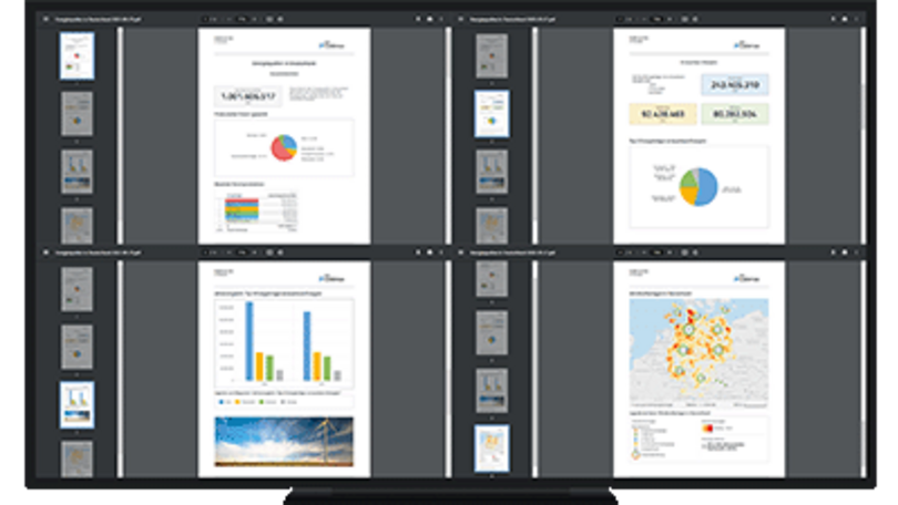 Mit Reporting.Möglichkeiten in der Datenanalyse-Software disy Cadenza Informationen teilen.