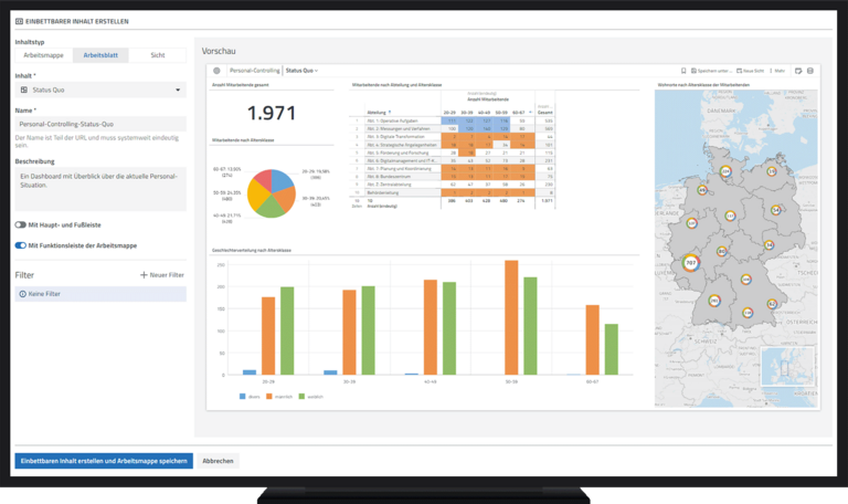 Embedding-Links in der Datenanalyse-Software disy Cadenza erstellen