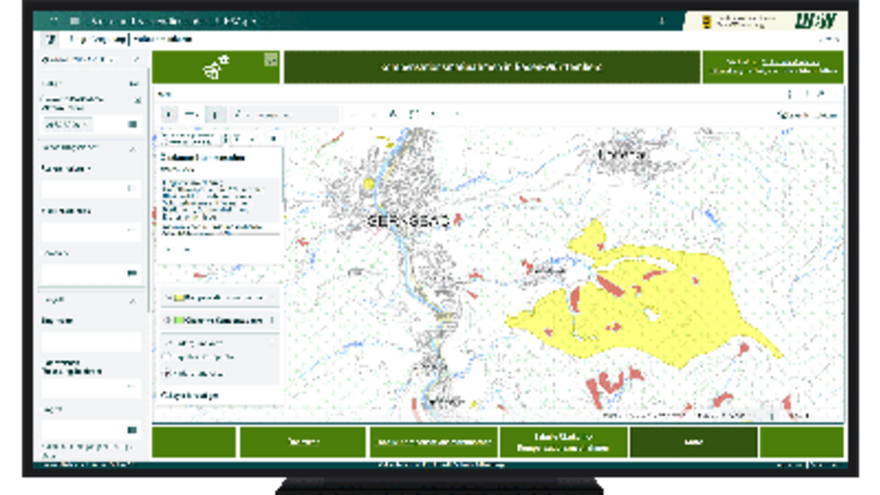 Die Galerie zeigt sechs Beispiele von Dashboards aus dem Daten- und Kartendienst UDO 4.0 der LUBW