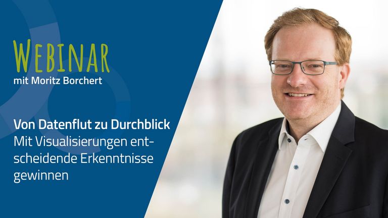 Webinar zum Thema "Von Datenflut zu Durchblick – Mit Visualisierungen entscheidende Erkenntnisse gewinnen"