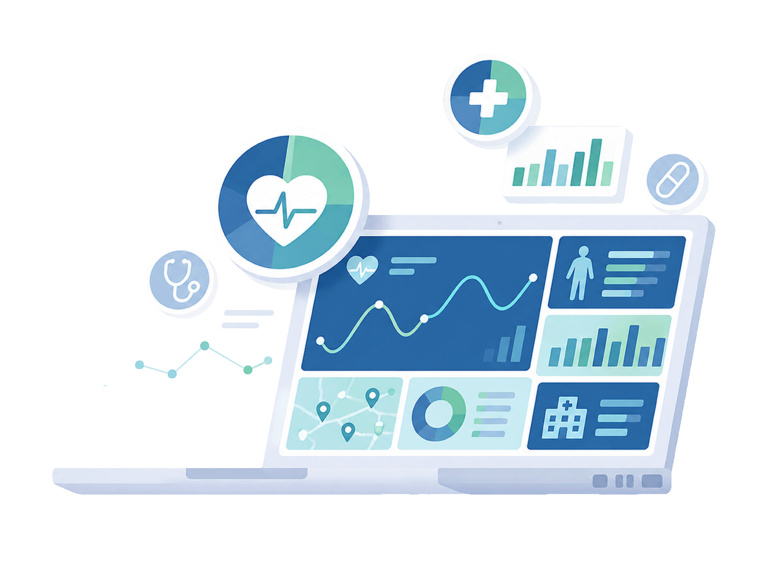 Grafik Gesundheitsdashboard