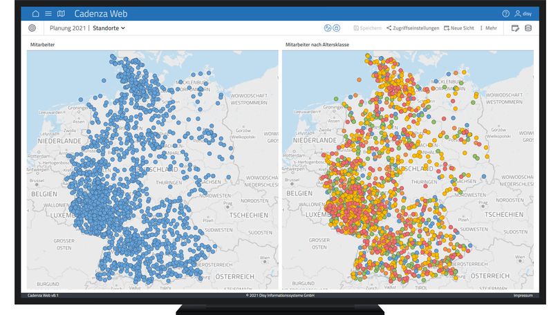 Visualizing point data using Geo-Analytics in the Cadenza data analysis software