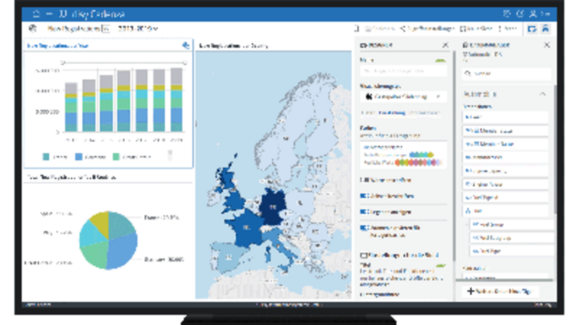 Im Dashboard eine Tabelle pivotieren und die Farbe eines Textfeldes ändern in der Datenanalyse-Software disy Cadenza.