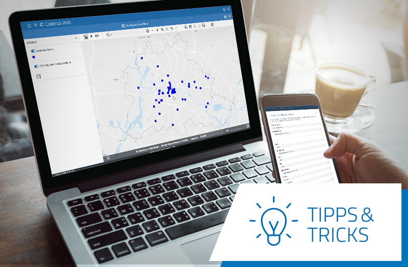 Geokodieren mit disy Cadenza: Adressen einfach aus Tabellen auf der Karte darstellen