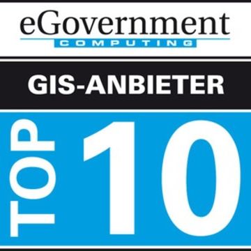 Auszeichnung eGovernment Top 10 GIS-Anbieter