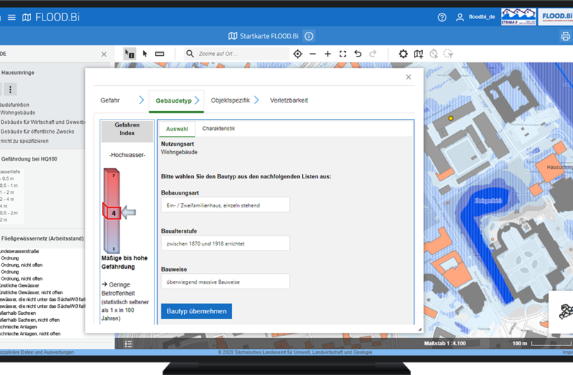 Abb. 4: Im zweiten Schritt wird der Gebäudetyp ausgewählt