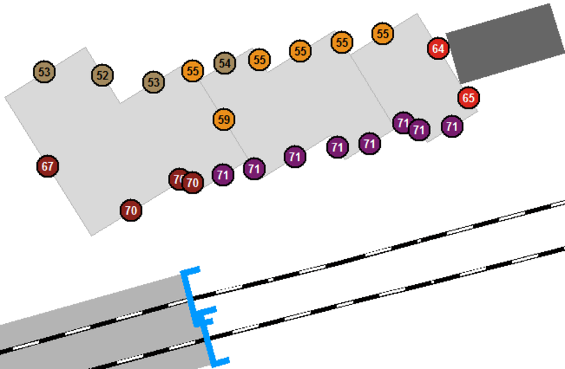 Visualisierung Lärmpegel